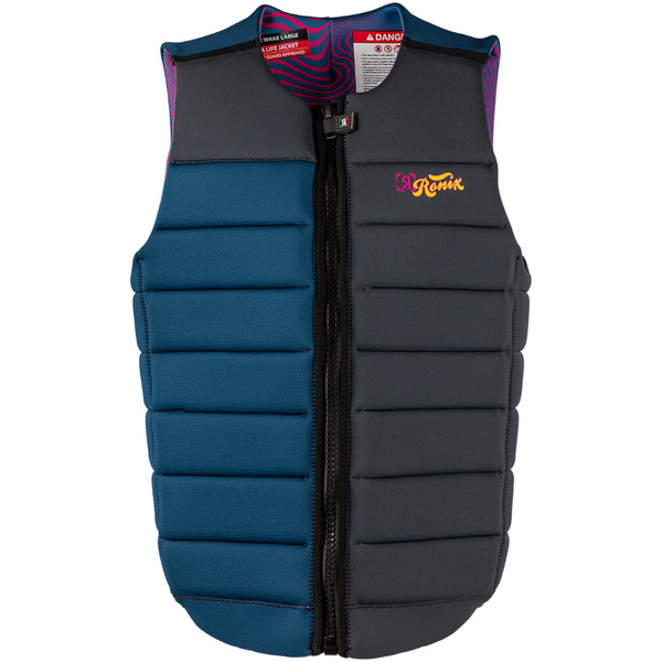 2026 Ronix Mens Purple Haze Impact Vest R25V-IMP-PUR - Psychedelic Blue / Grey